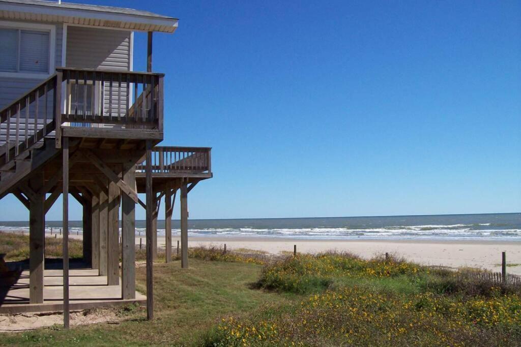 Beach Front On West Beach Galveston Esterno foto